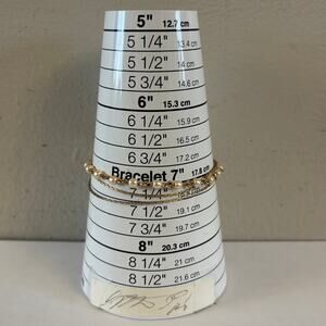 Delicate Gold-Tone Faux Pearl & Chain Multi-Strand Bracelet